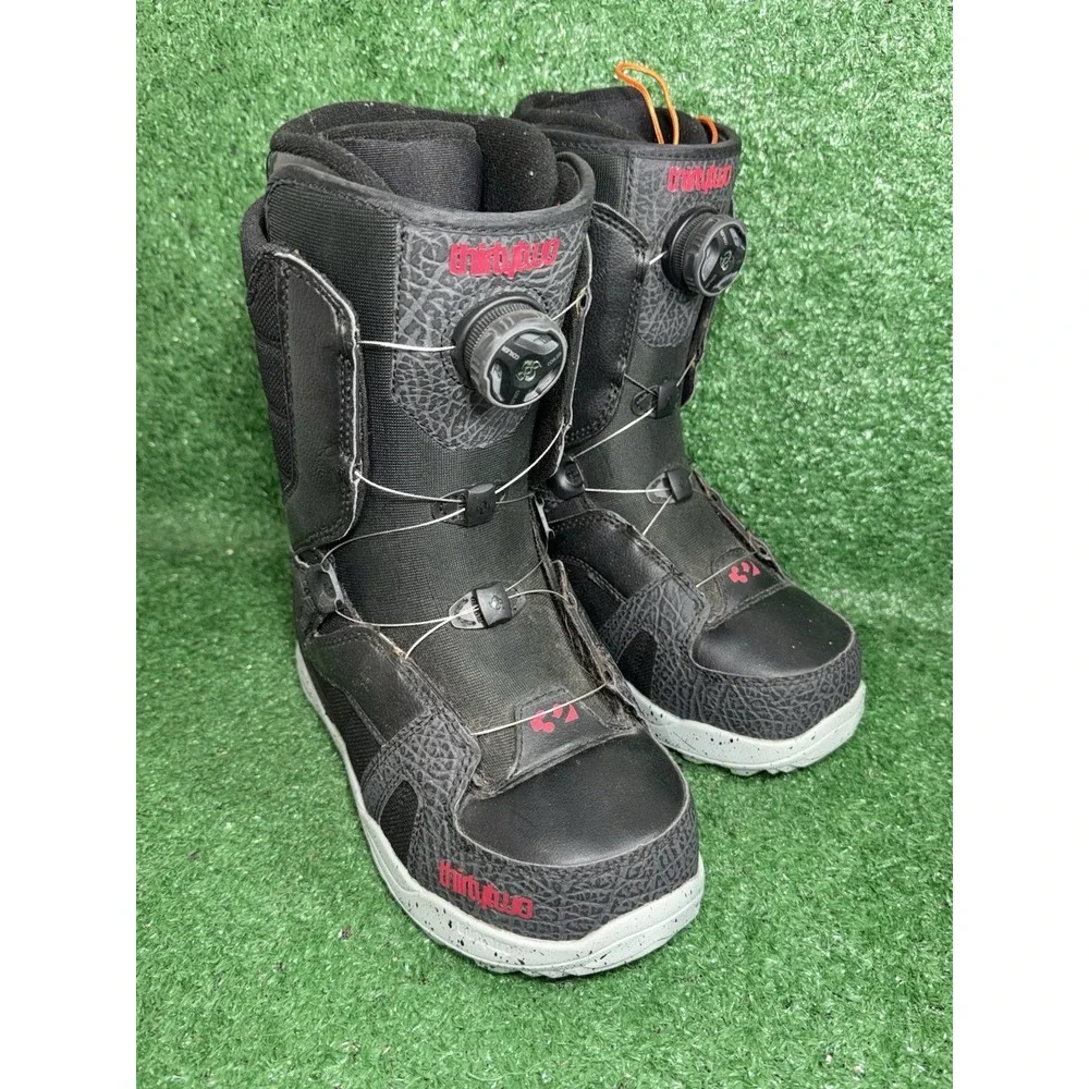 thirtytwo STW Boa Heat Moldable Dial Snowboard Boots Black Red White Men Size 7‎